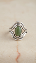 Sterling silver sculptural ring