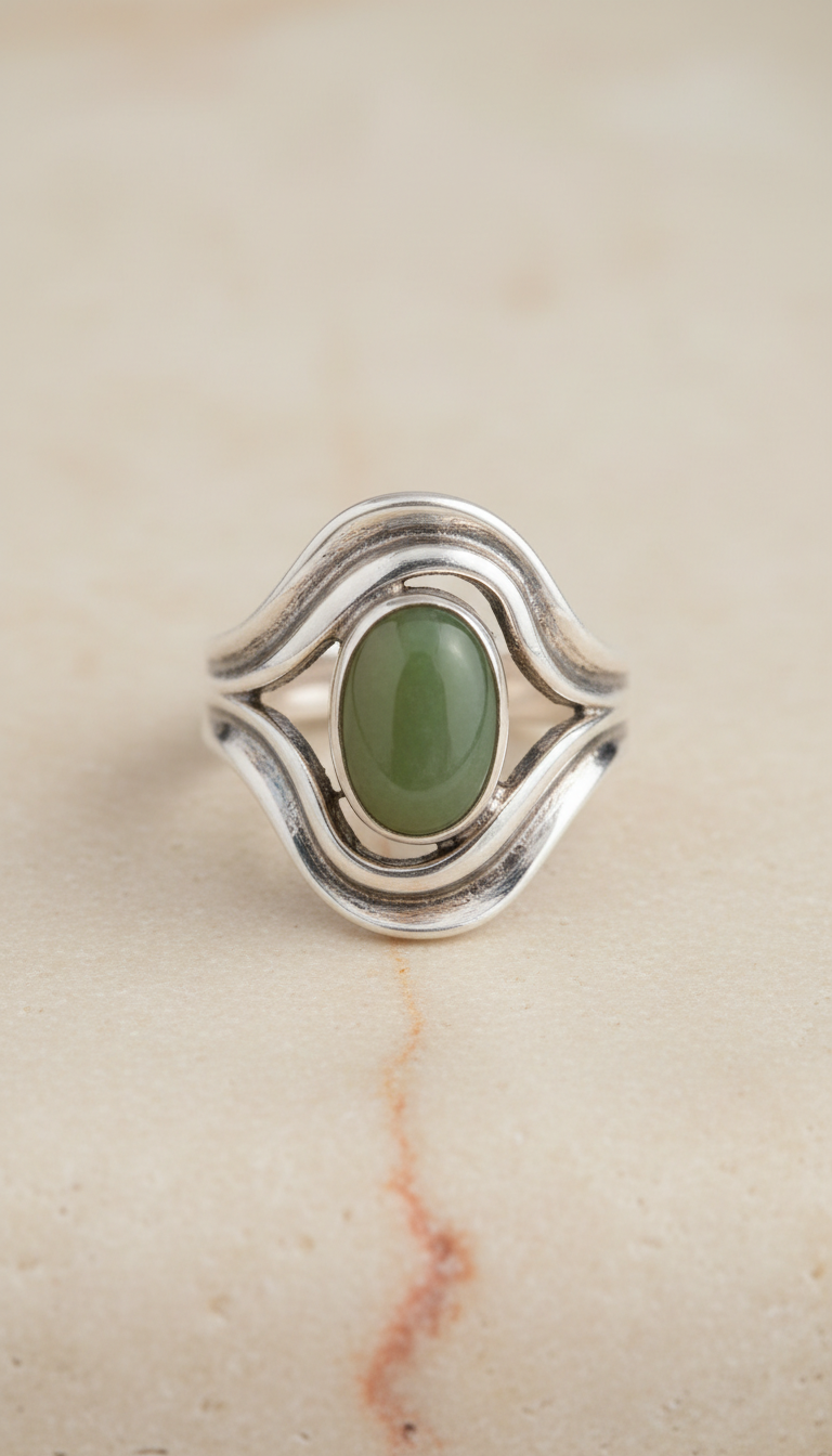 Sterling silver sculptural ring