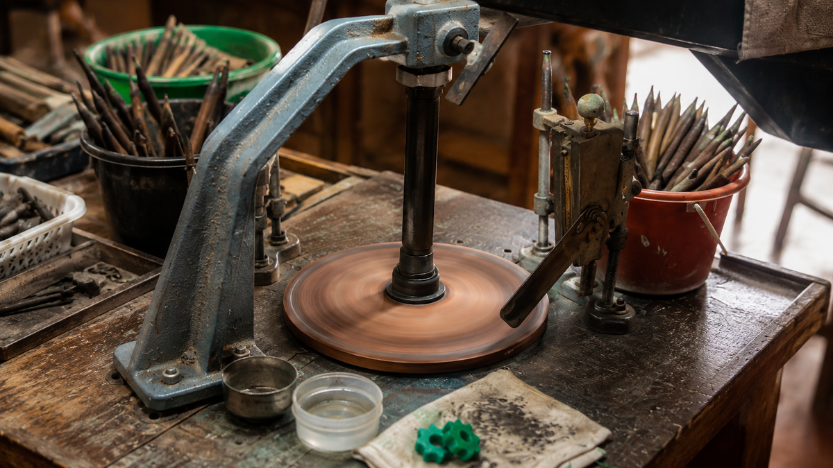 Gem cutting at a BGL workshop